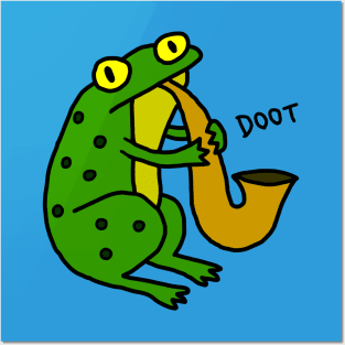 Jazz Frog (color) Posters and Art